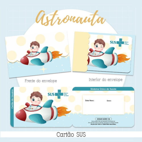 Arquivo Digital Cartão Sus Astronauta #2120