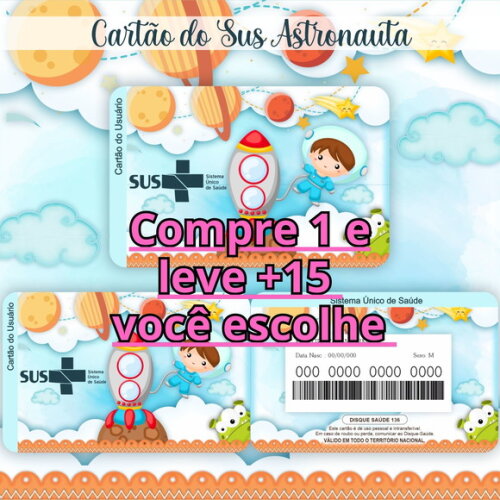 Arquivo Digital Cartão Sus Astronauta #343