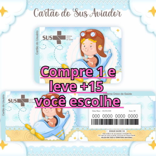 Arquivo Digital Cartão Sus Aviador #339