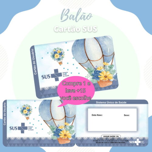 Arquivo Digital Cartão Sus Balão #1923