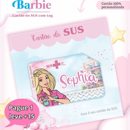 Arquivo Digital Cartão Sus Barbie #3300