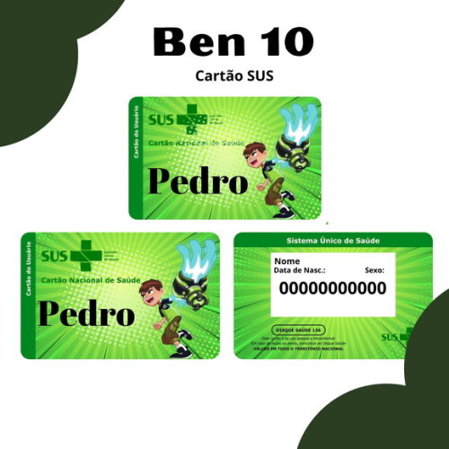 Arquivo Digital Cartão Sus Ben 10 #3060