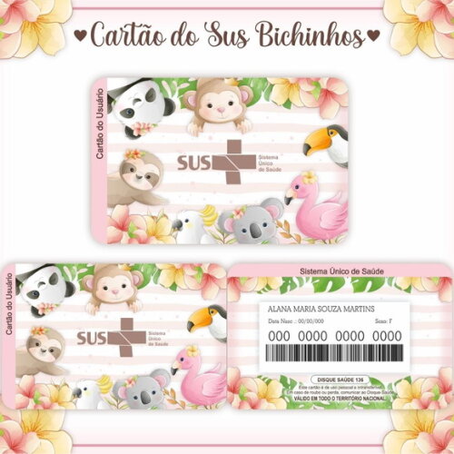 Arquivo Digital Cartão Sus Bichinhos #611