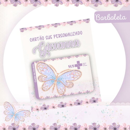 Arquivo Digital Cartão Sus Borboleta #2454