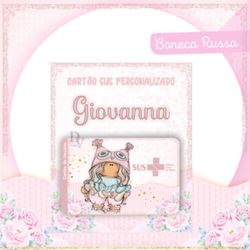Arquivo Digital Cartão Sus Boneca Russa #2510