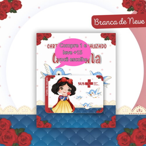 Arquivo Digital Cartão Sus Branca de Neve #2579