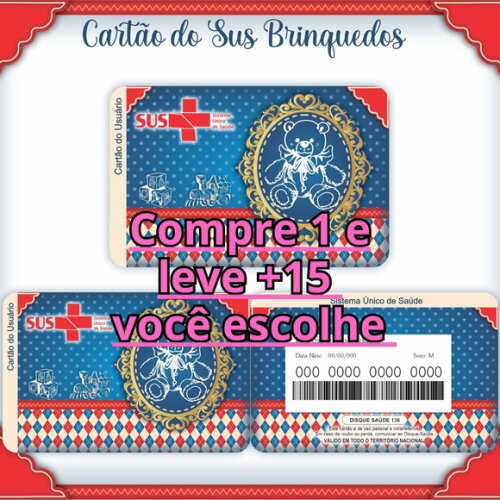 Arquivo Digital Cartão Sus Brinquedos #947