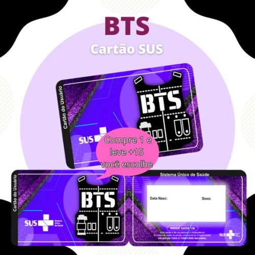Arquivo Digital Cartão Sus Bts #1912