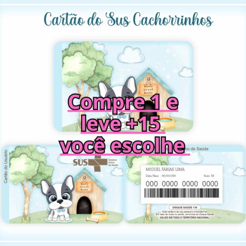 Arquivo Digital Cartão Sus Cachorrinho #617