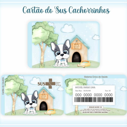 Arquivo Digital Cartão Sus Cachorrinho #617
