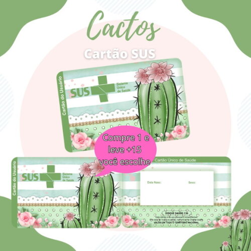 Arquivo Digital Cartão Sus Cactos #551