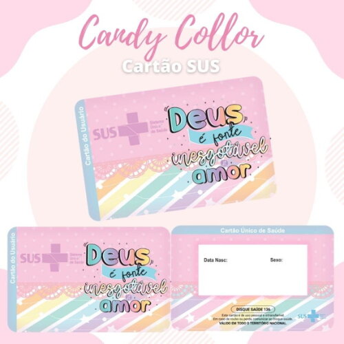 Arquivo Digital Cartão Sus Candy Collor #568