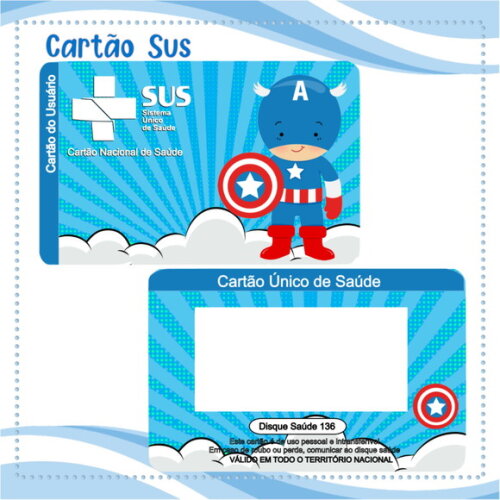 Arquivo Digital Cartão Sus Capitão América #2012