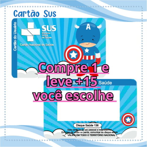 Arquivo Digital Cartão Sus Capitão América #2012