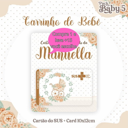 Arquivo Digital Cartão Sus Carrinho de Bebê #2224