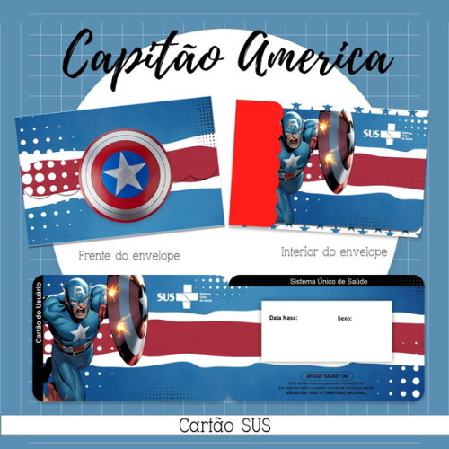 Arquivo Digital Cartão Sus Capitão América #2122