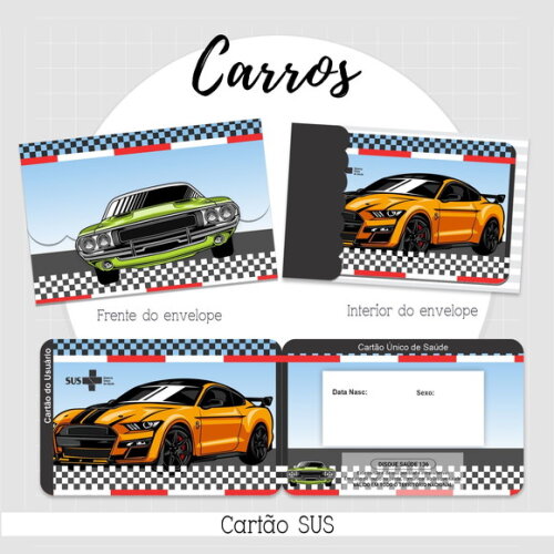 Arquivo Digital Cartão Sus Carros #2123