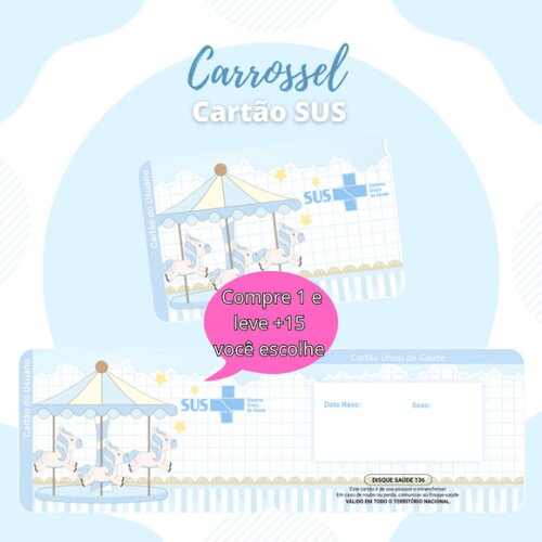 Arquivo Digital Cartão Sus Carrossel Menino #1922