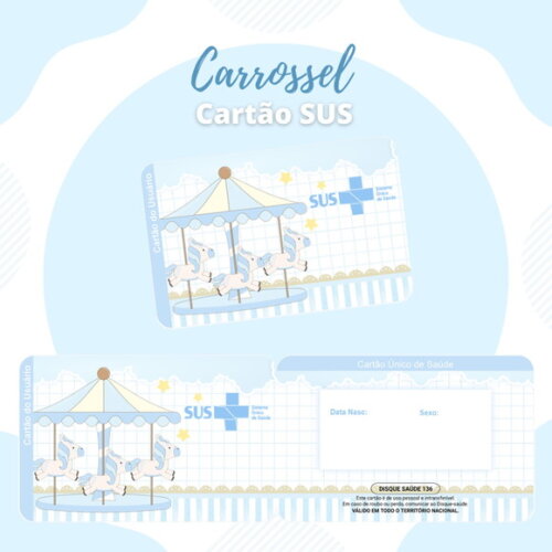 Arquivo Digital Cartão Sus Carrossel Menino #1922
