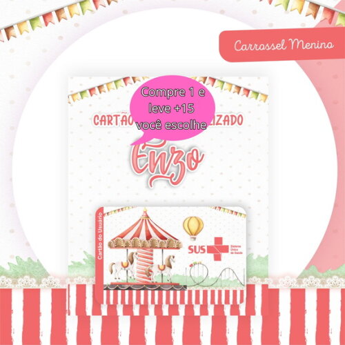 Arquivo Digital Cartão Sus Carrossel Menino #2511