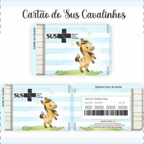Arquivo Digital Cartão Sus Cavalinho #615