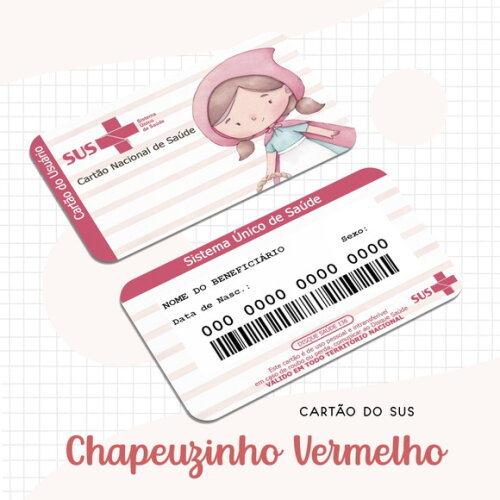 Arquivo Digital Cartão Sus Chapeuzinho #1655