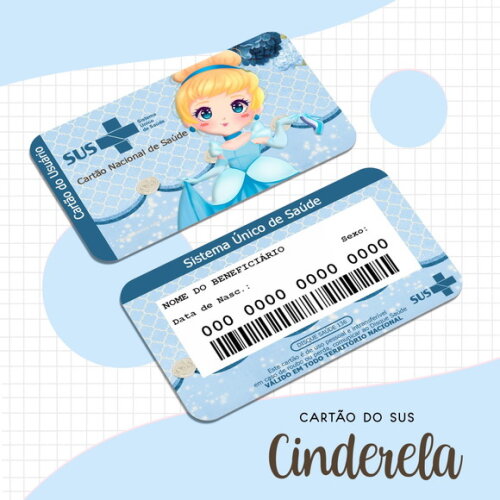 Arquivo Digital Cartão Sus Cinderela #1656