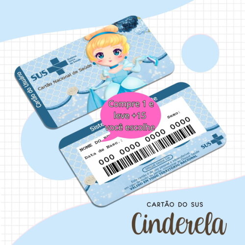 Arquivo Digital Cartão Sus Cinderela #1656