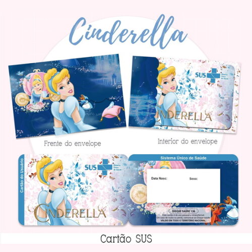 Arquivo Digital Cartão Sus Cinderela #2125