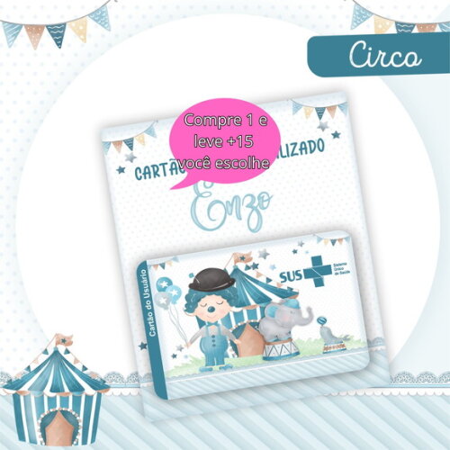 Arquivo Digital Cartão Sus Circo Menino #2377