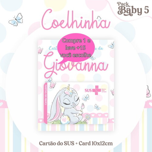 Arquivo Digital Cartão Sus Coelhinha #2231