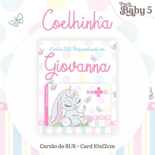 Arquivo Digital Cartão Sus Coelhinha #2231