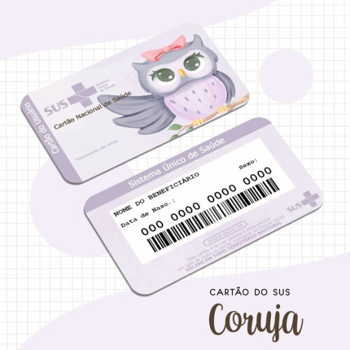 Arquivo Digital Cartão Sus Coruja #1658