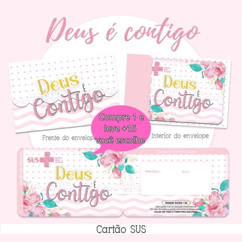 Arquivo Digital Cartão Sus Deus É Contigo #2127