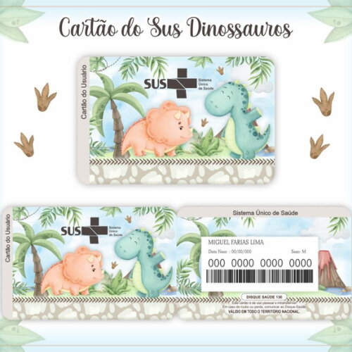 Arquivo Digital Cartão Sus Dino #621
