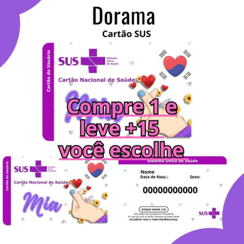Arquivo Digital Cartão Sus Dorama #3067