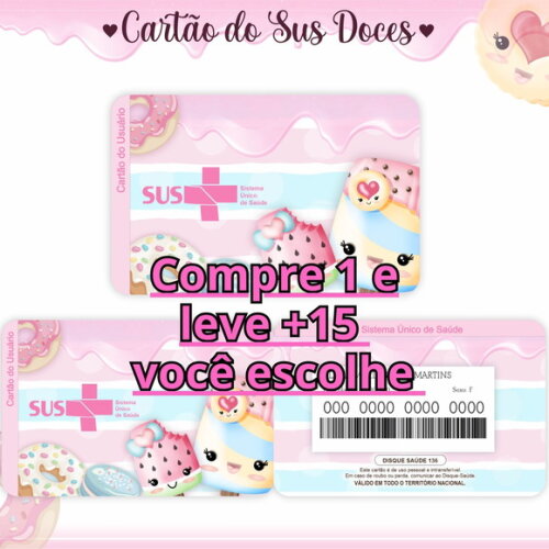 Arquivo Digital Cartão Sus Doces #624