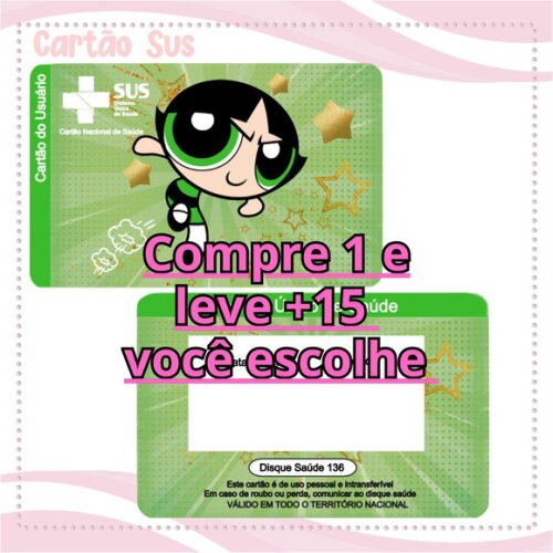 Arquivo Digital Cartão Sus Docinho #2016