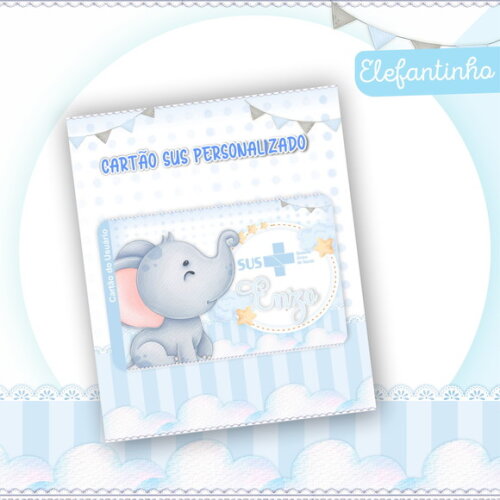 Arquivo Digital Cartão Sus Elefantinho #2451