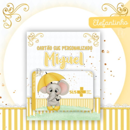 Arquivo Digital Cartão Sus Elefantinho #2506