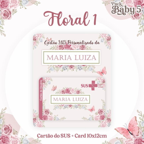 Arquivo Digital Cartão Sus Floral #2235