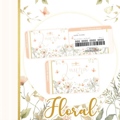 Arquivo Digital Cartão Sus Floral #2793