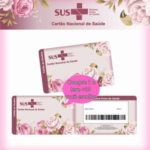 Arquivo Digital Cartão Sus Floral Lilás #2603