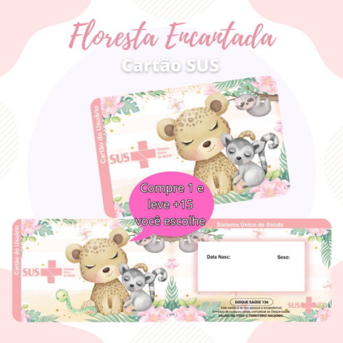 Arquivo Digital Cartão Sus Floresta Encantada #1897
