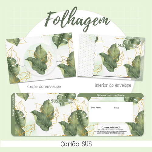 Arquivo Digital Cartão Sus Folhagem #2135