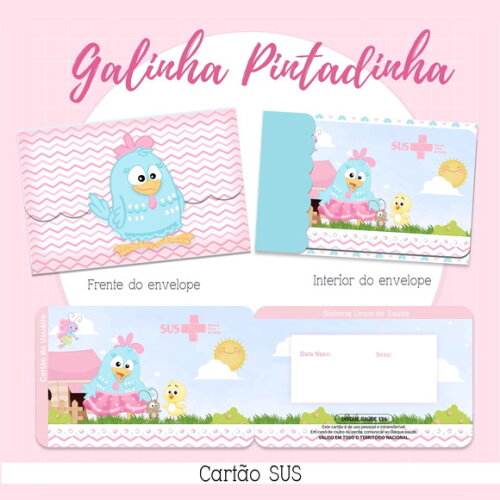 Arquivo Digital Cartão Sus Galinha Pitadinha #2137
