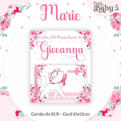 Arquivo Digital Cartão Sus Gatinha Marie #2240