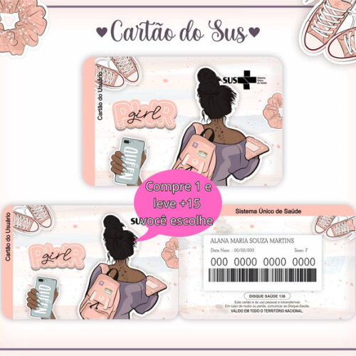 Arquivo Digital Cartão Sus Girl Power #5284