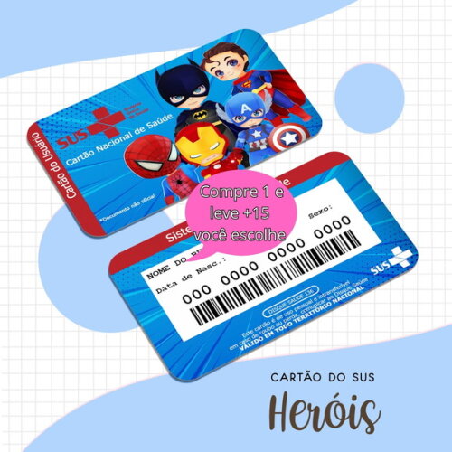 Arquivo Digital Cartão Sus Heróis #1676