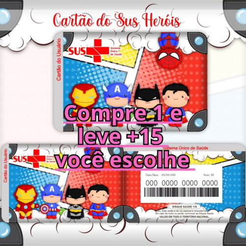 Arquivo Digital Cartão Sus Heróis #976